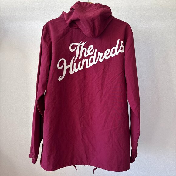 The Hundreds Forever Slant Coach Jacket • Burgundy • Size S • Skater / Grunge St - Picture 1 of 12